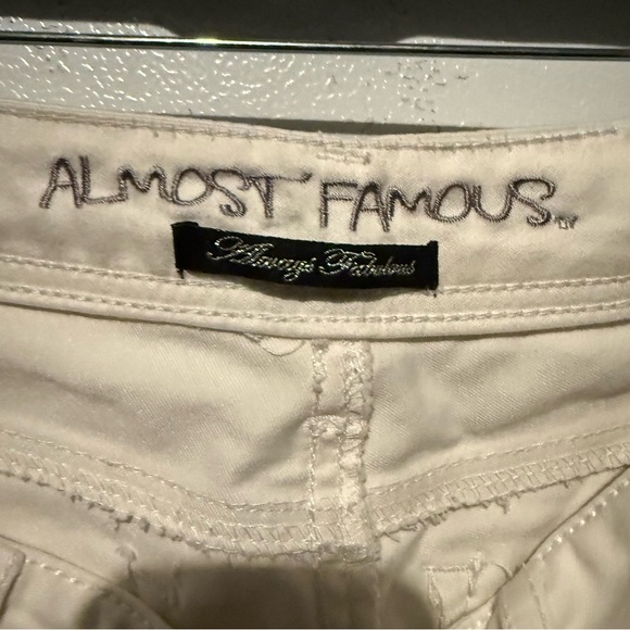 Almost Famous Cream Denim Pants - Picture 2 of 8